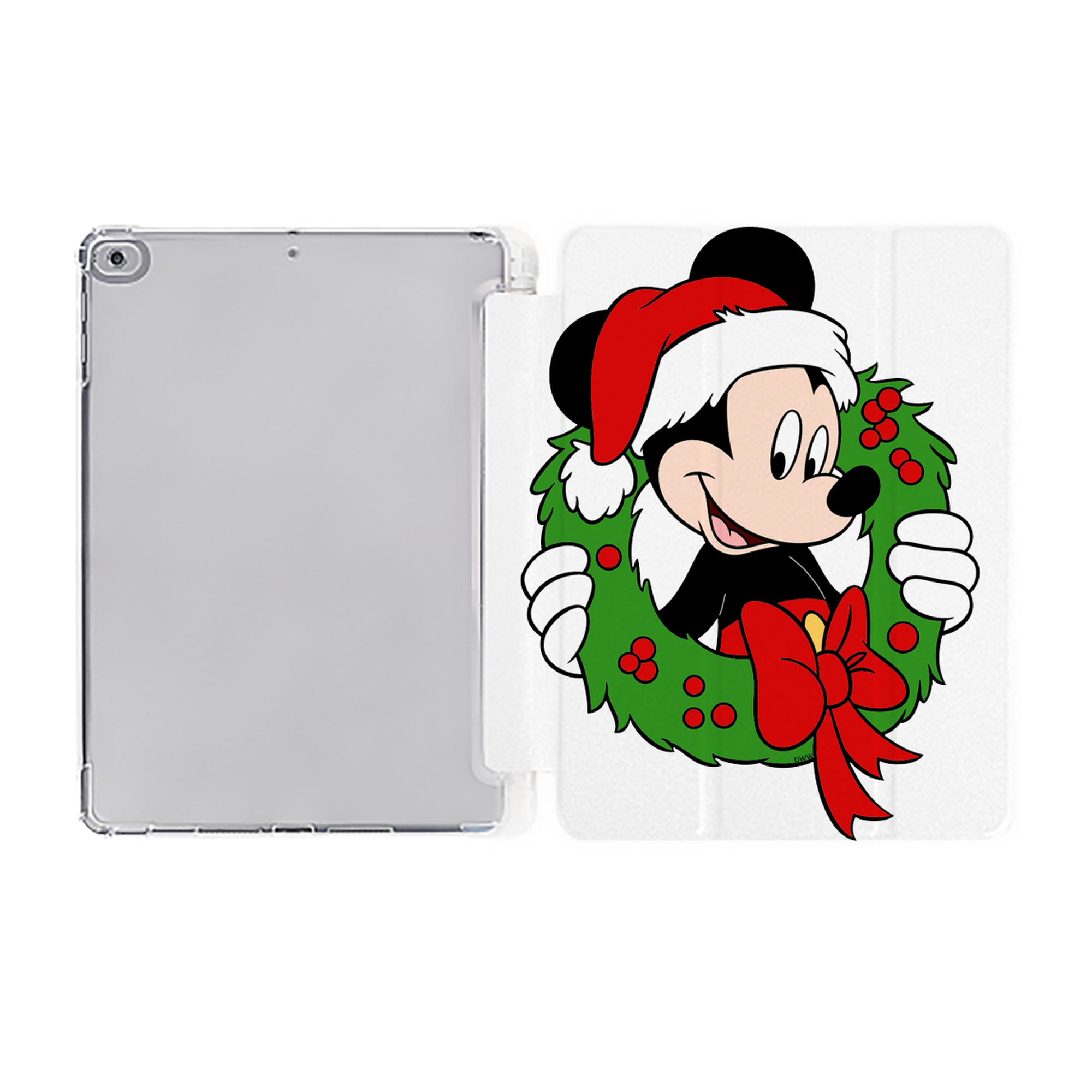 ミッキーマウス Mickey Mouse IPad ケース ペン収納付き 三つ折りスタンド PUレザー×シリコン 対応機種9.5/10.5/10.9インチ